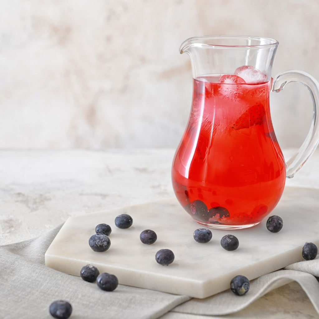 Tea-Infused Blueberry Ginger Fizz