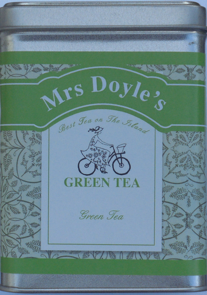 Mrs Doyle's range of green teas include loose leaf Sencha green tea, Yunnan green tea , minty green tea , vanilla green tea, gunpowder & loose leaf organic green tea