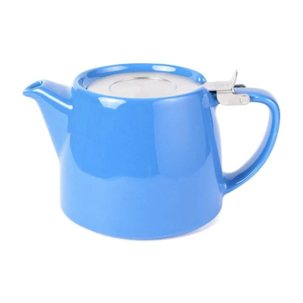 blue stump teapots with fine inbuilt infuser