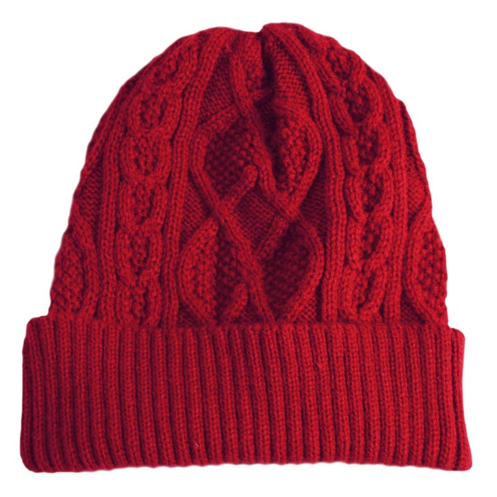 Mrs Doyle's little Red Aran Island hat, it's design is timeless, wonderful craftsmanship, sure you will feel like a real islander, it's the perfect Irish gift