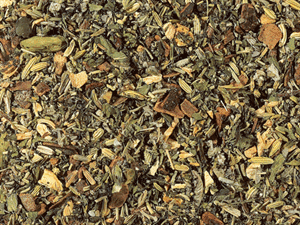 Mrs Doyle's Hangover tea is a blend of loose leaf Chinese green tea, spearmint, ginger, milk thistle, burdock and chili seeds