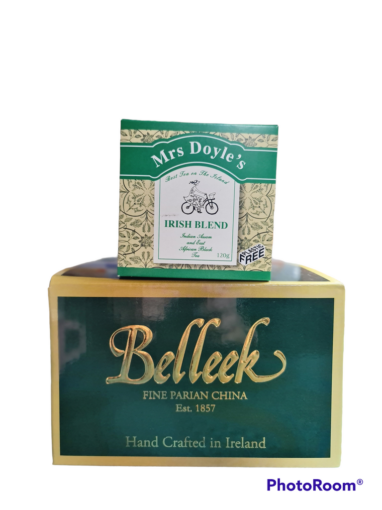 Big News Mrs Doyle's tea partners with Belleek Pottery