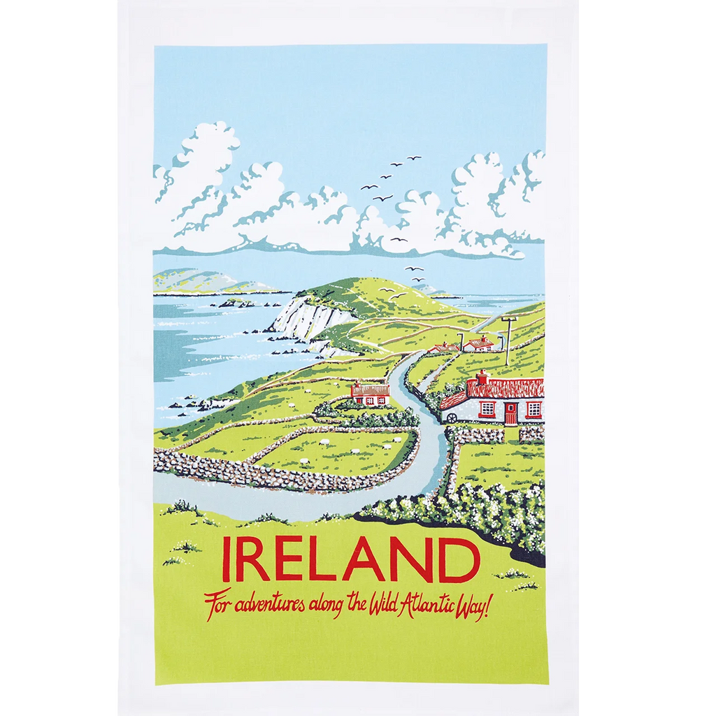 Wild Atlantic Way Irish Tea Towel