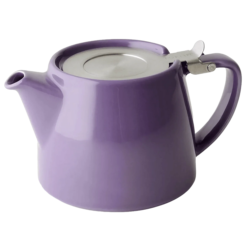 white stump teapots come with inbuilt infuser