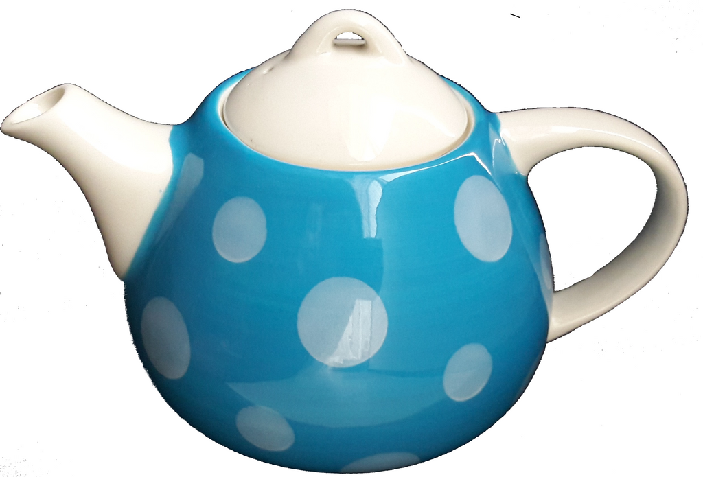 Mrs Doyle's  Big Blue Ceramic Cosy tea pot holds 4 cups of tea