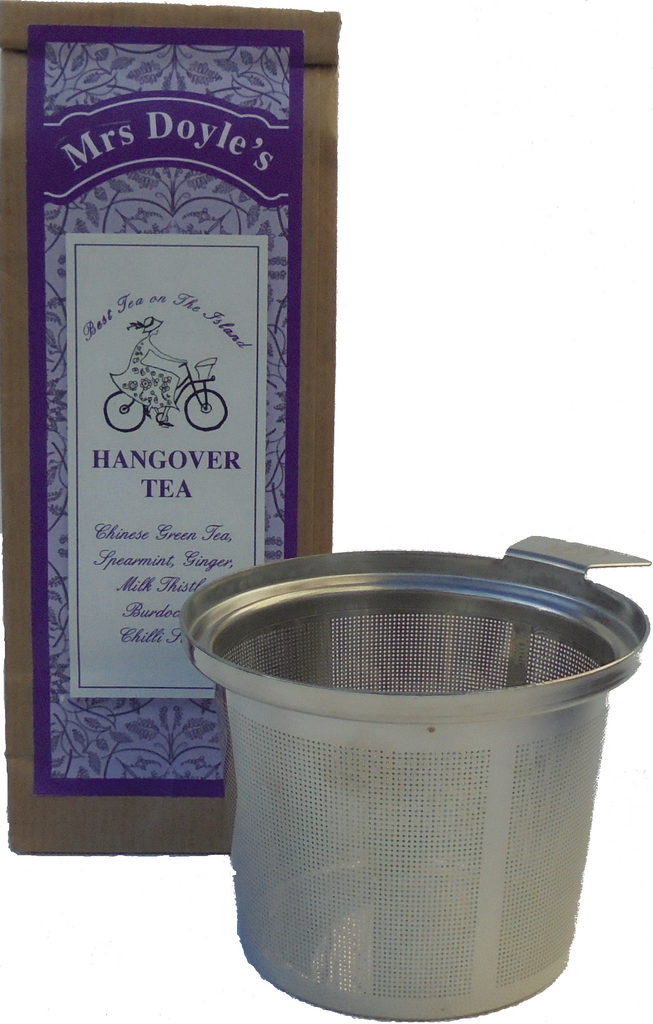Tea Cup Infuser with pack of hangover tea  gift set 