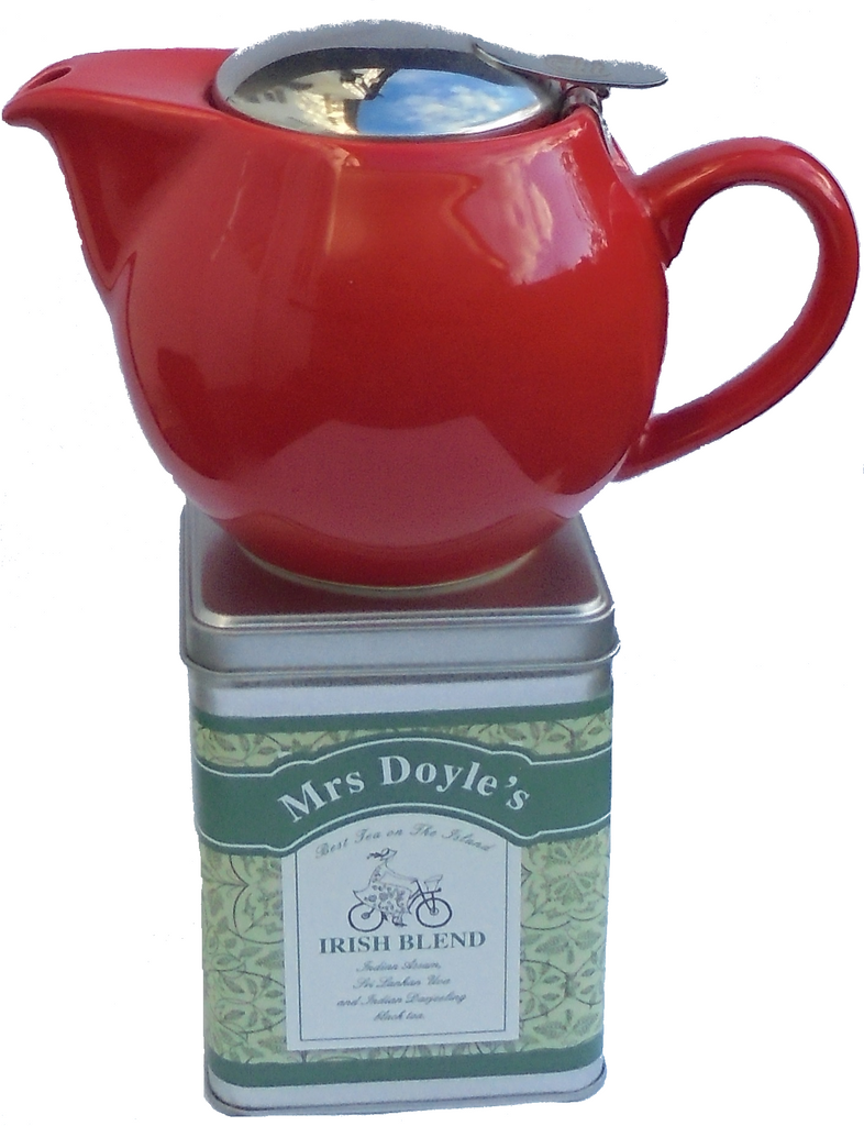 Big Red Tea Pot Gift Set 